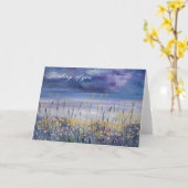 Leere Strand-Beileids-Beileidkarte Karte (Gelbe Blume)