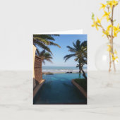 Leere Strandkarte Karte (Gelbe Blume)