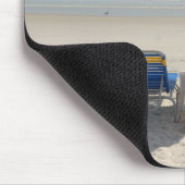 leere Strandstühle Mousepad (Ecke)