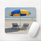 leere Strandstühle Mousepad (Mit Mouse)