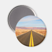 Leere Straße Magnet (Vorderseite/Rückseite)