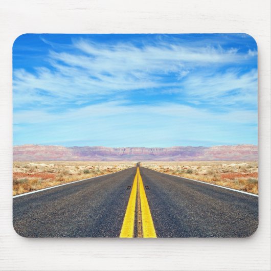 Leere Straße Mousepad (Vorne)