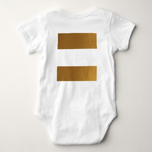 LEERE Streifen-Schablone DIY addieren TEXTimg-Gruß Baby Strampler (Rückseite)