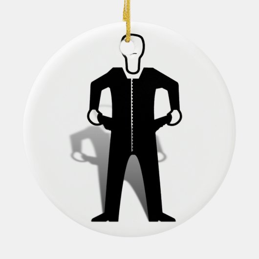 Leere Taschen Keramikornament (Hinten)