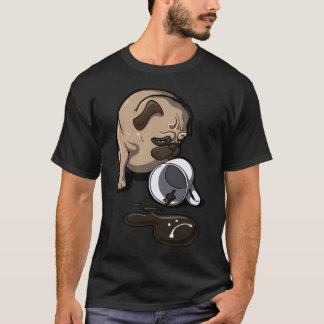 Leere Tasse Trauriger Mops T-Shirt