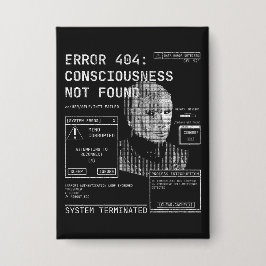 Leere - Techno-Brutalist Streetwear Desgin Button