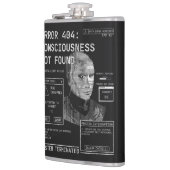 Leere - Techno-Brutalist Streetwear Desgin Flachmann (Links)