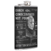 Leere - Techno-Brutalist Streetwear Desgin Flachmann (Rechts)