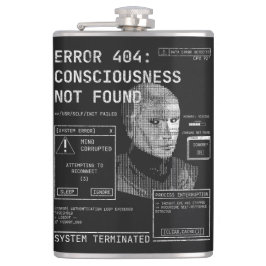 Leere - Techno-Brutalist Streetwear Desgin Flachmann