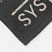 Leere - Techno-Brutalist Streetwear Desgin Fleecedecke (Ecke)