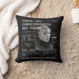 Leere - Techno-Brutalist Streetwear Desgin Kissen