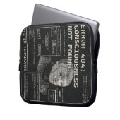 Leere - Techno-Brutalist Streetwear Desgin Laptopschutzhülle (Vorderseite Links)