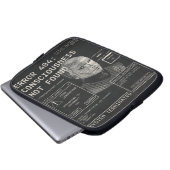 Leere - Techno-Brutalist Streetwear Desgin Laptopschutzhülle (Vorne Knopf)