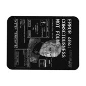Leere - Techno-Brutalist Streetwear Desgin Magnet (Horizontal)