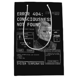 Leere - Techno-Brutalist Streetwear Desgin Mittlere Geschenktüte