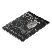 Leere - Techno-Brutalist Streetwear Desgin Notizblock (Linke Seite)