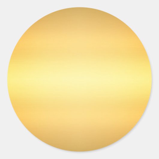 Leere Template-Imitate mit minimalem Golddesign Runder Aufkleber (Vorderseite)