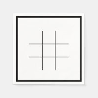 Leere Tic Tac Toe Gitter-Party-Tisch-Spaß-Schnells