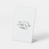 Leere Tischnummer Unterschreiben! Fügen Sie Ihre B Sockelschild (Vorderseite)