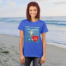 Leere Toilettenpapier Roll Safety 1. Meldung Fraue T-Shirt