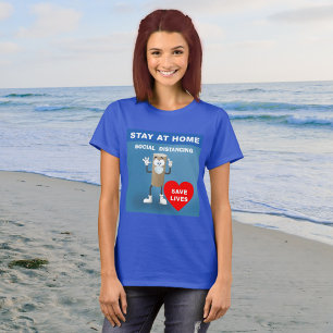 Leere Toilettenpapier Roll Safety 1. Meldung Fraue T-Shirt