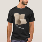 Leere Toilettenpapier Rolls Shortcut Unisex T-Shirt (Vorderseite)