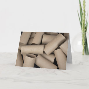 leere Toilettenpapierrollen Geburtstag Karte