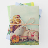 LEERE ÜBERPRÜFUNGEN UND BLUME GESCHENKPAPIER SET (Beispiel)