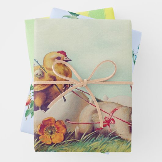 LEERE ÜBERPRÜFUNGEN UND BLUME GESCHENKPAPIER SET (Beispiel)
