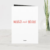 LEERE UND HELLE FEIERTAGSKARTE (Rückseite)