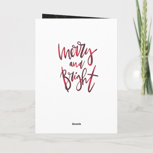 LEERE UND HELLE FEIERTAGSKARTE (Rückseite)