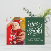 LEERE UND HELLE | Foto hinzufügen Feiertagskarte (Stehend Vorderseite)