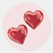 Leere Valentinhörer - (Sagen Sie, was Sie Gewollt Runder Aufkleber (Vorderseite)