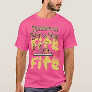 Leere & Vibes laufen - Trendy ästhetisch lustig T-Shirt