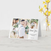 Leere vier Foto Hochzeitsfalte als deine Karte (Gelbe Blume)