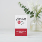 Leere Visitenkarte (Stehend Vorderseite)