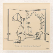 Leere Vogel-Zufuhr 2 Glasuntersetzer (Vorderseite)