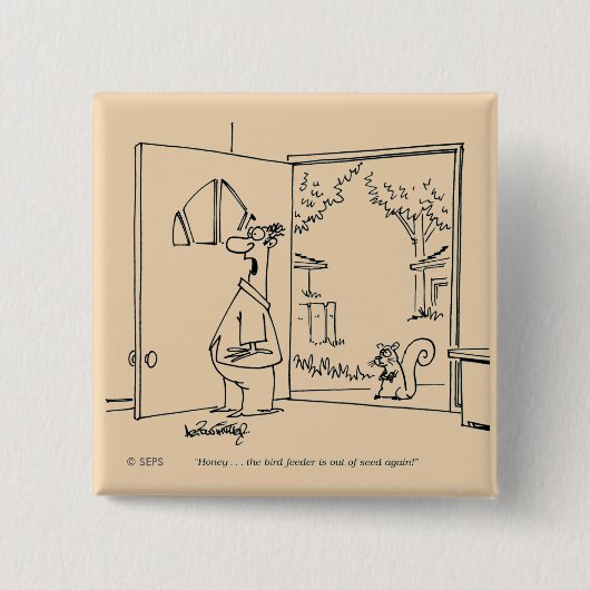 Leere Vogel-Zufuhr Button (Vorderseite)