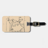 Leere Vogel-Zufuhr Gepäckanhänger (Vorderseite horizontal)