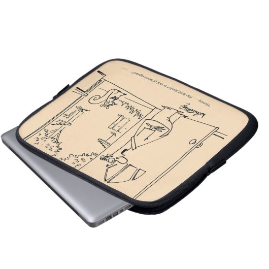 Leere Vogel-Zufuhr Laptopschutzhülle (Vorne Knopf)