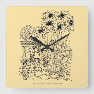 Leere Vogel-Zufuhr Quadratische Wanduhr