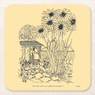 Leere Vogel-Zufuhr Rechteckiger Pappuntersetzer