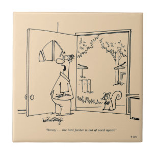 Leere Vogelzuführung 2 Fliese