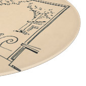 Leere Vogelzuführung 2 Schneidebrett (Ecke)