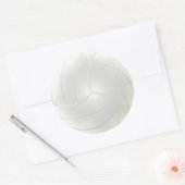 Leere Volleyball-Aufkleber zur Hand schreiben Ihre Runder Aufkleber (Umschlag)