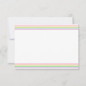 Leere Vorlage Eleganter Regenbogenfarben Streifen (Vorderseite)