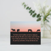 Leere Weide Postkarte (Stehend Vorderseite)