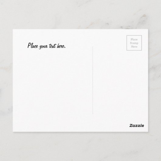 Leere Weide Postkarte (Rückseite)