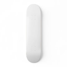Leere weiße Skateboard, die Sie 7,5 mm unbedruckt 