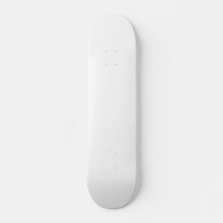 Leere weiße Skateboard, die Sie 7,5 mm unbedruckt Skateboard